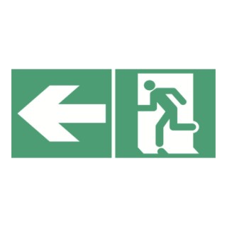 Plaque sérigraphiée - Simple face - Flèche gauche