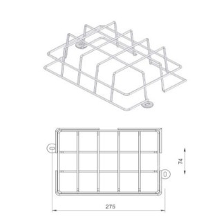 Grille de protection IK 10 pour bloc TOLEDO