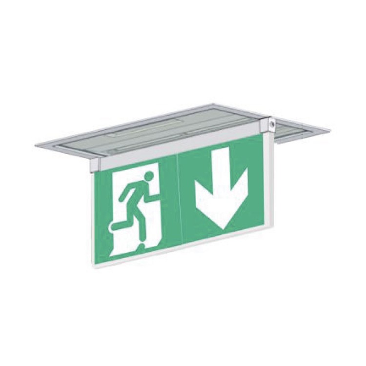 Porte plaque sérigraphiée encastré plafond pour CTBXXX - Accessoire TOLEDO