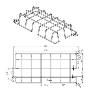 Grille de protection IK 10 pour bloc XENA FLAT
